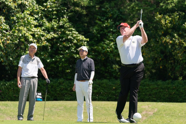 Trump Golfing